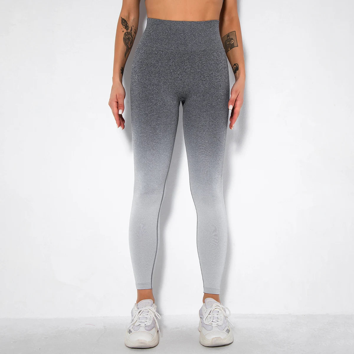 Vrouwen Leggings Sport Yoga Broek Gradiënt Gym Leggings Fitness Hardloopbroek Heupen Push Up Leggings Bubble Butt Naadloze Leggings