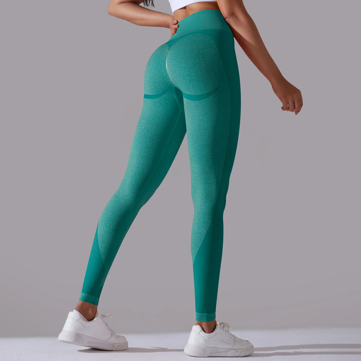 New Nylon Yoga Leggings Women's Pants Gym Sport Fitness Outfit Women High Waist Elastic Tight Breathable Trainning Joggings Pant